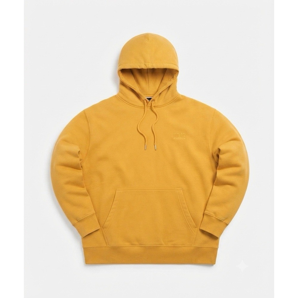 Garage 1995 Mens Medium Gold Yellow Pullover Hoodie Embroidered Lane Seven